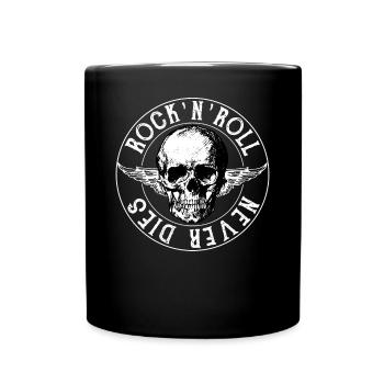Rock Hard Rock Band Motiv Für Damen Und Herren - Tasse einfarbig - Schwarz - Vorne