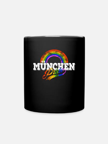 LGBT München Gay Pride CSD Coming Out Queer - Tasse einfarbig - Schwarz