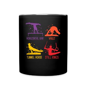 Turnerinnen und Turner Ausstellung für Bodenübunge - Tasse einfarbig - Schwarz - Vorne