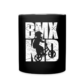 Vélo vélo enfant BMX - Mug uni - noir - Devant