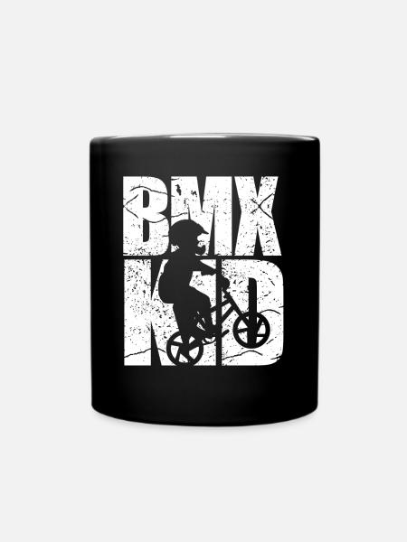 BMX Kind Radfahren Fahrrad - Tasse einfarbig - Schwarz