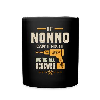 Mens si Nonno ne peut pas le réparer - Mug uni - noir - Devant