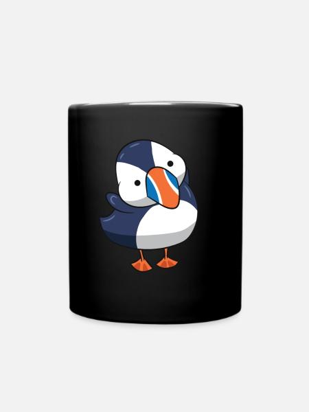 Puffins - mignon et câlin - Mug uni - noir