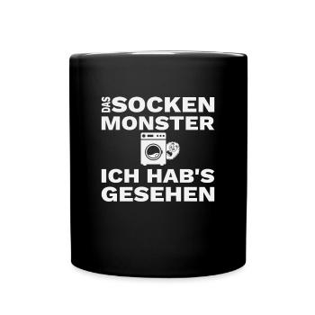 Sock Monster Socks Disappear Funny Gift - Full Colour Mug - black - Front