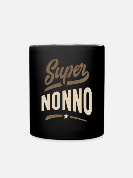Herren Super Nonno Opa Geschenk - Tasse einfarbig - Schwarz