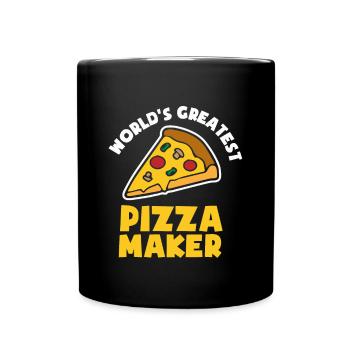 Pizza Maker Pizza Lover Gift - Full Colour Mug - black - Front