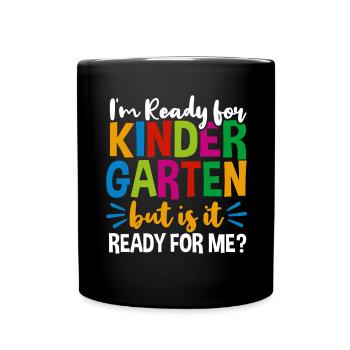 Kindergarten - Tasse einfarbig - Schwarz - Vorne