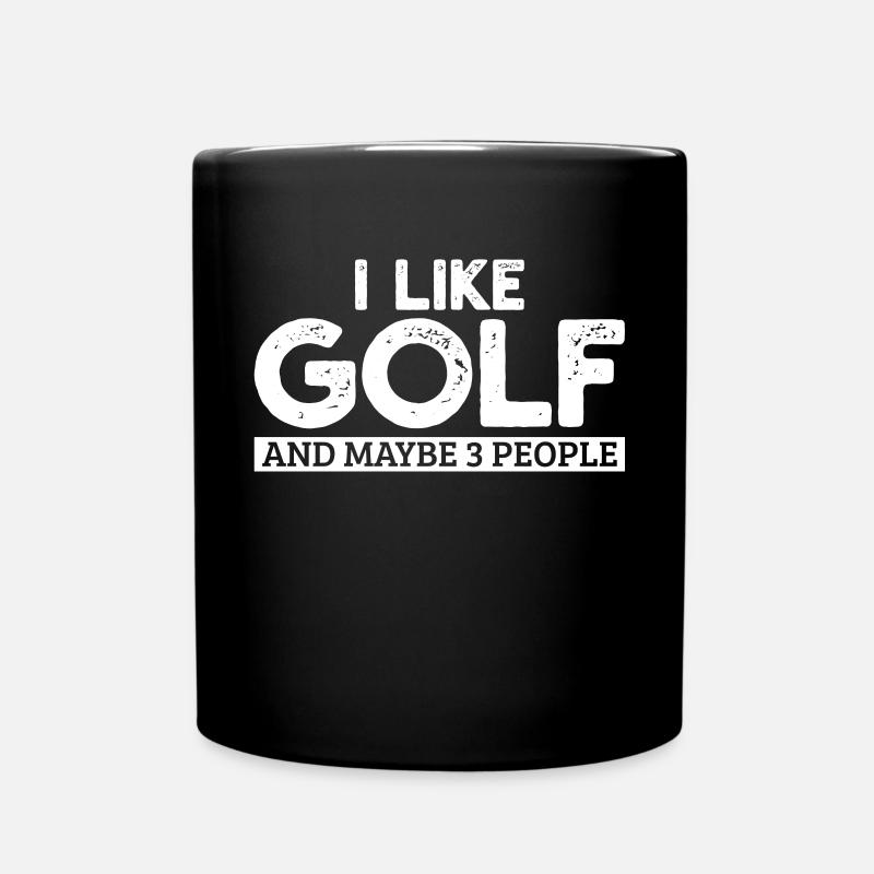 Golf Golfspieler Golfer - Full Colour Mug - black