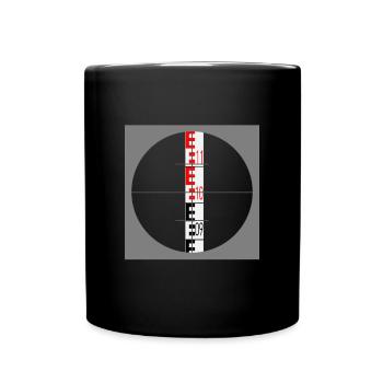 Geodesy surveying technology leveling staff - Full Colour Mug - black - Front