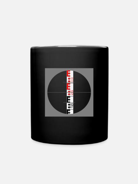 Geodäsie Vermessungstechnik Nivellierlatte - Tasse einfarbig - Schwarz