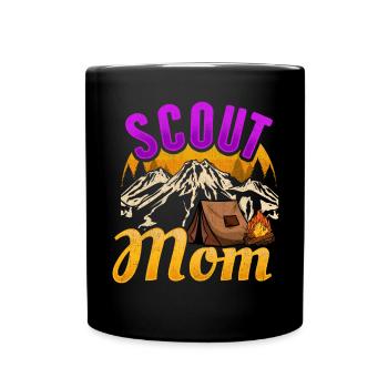 Tentes scoutes Camp scout - Mug uni - noir - Devant