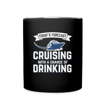 Kreuzfahrt Kreuzfahrtschiff Kreuzfahrer Geschenk - Tasse einfarbig - Schwarz - Vorne