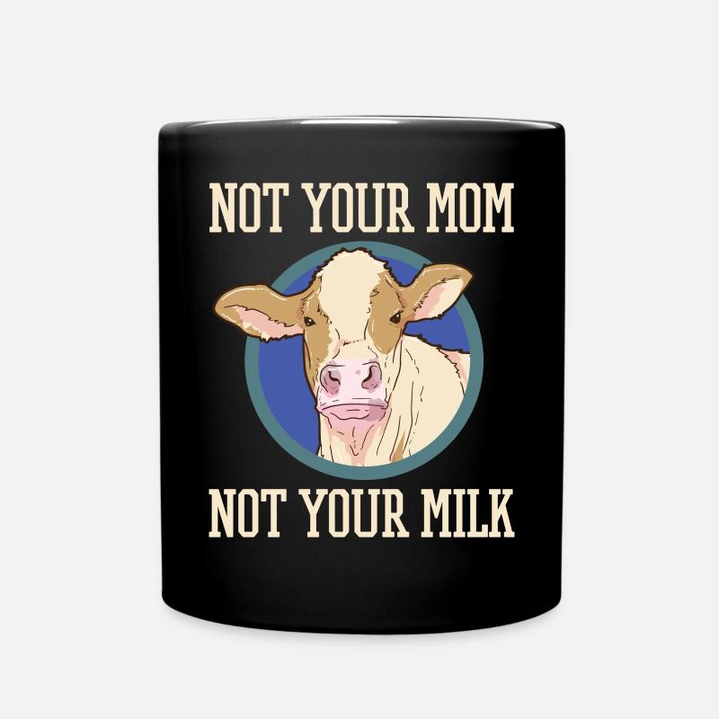 Vache vegan vegan - Mug uni - noir