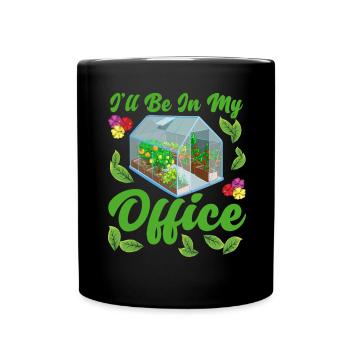 Greenhouse garden gardener gardener - Full Colour Mug - black - Front