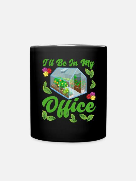 Greenhouse garden gardener gardener - Full Colour Mug - black