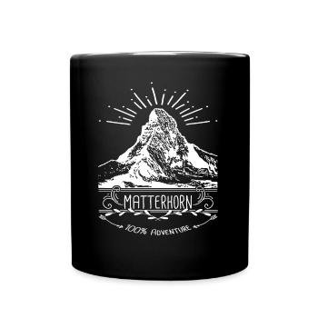 Alps Matterhorn Mountains - Full Colour Mug - black - Front