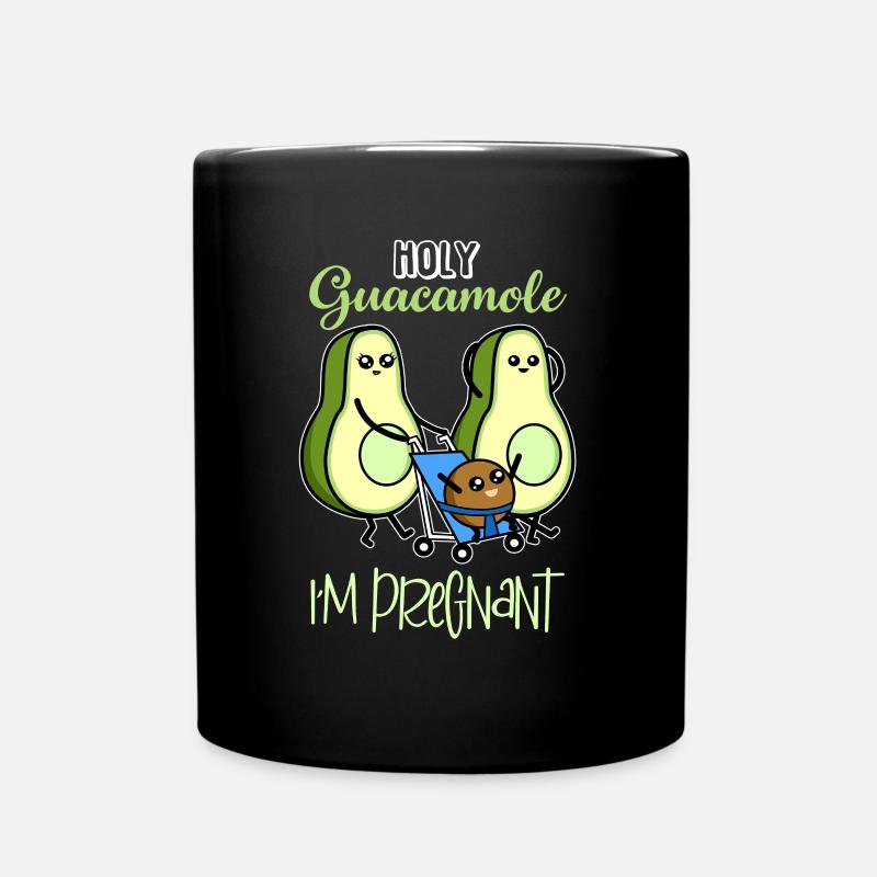 Avocat Enceinte Mamacado Grossesse - Mug uni - noir