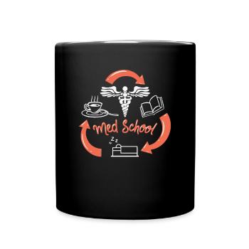 Medicine student medical student gift - Full Colour Mug - black - Front