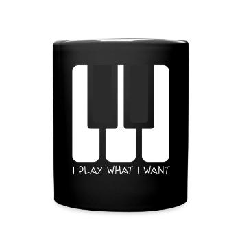 JE JOUE CE QUE JE VEUX - Mug uni - noir - Devant