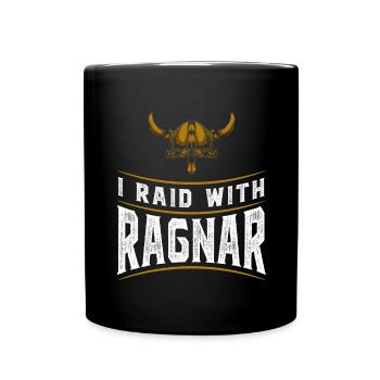 Ragnar Raid Motiv - Tasse einfarbig - Schwarz - Vorne