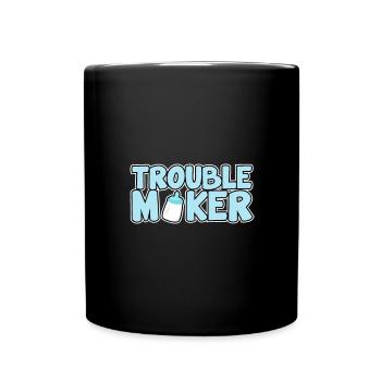 Troublemaker - Bébé - Progéniture - Enfant - Famille - Mug uni - noir - Devant