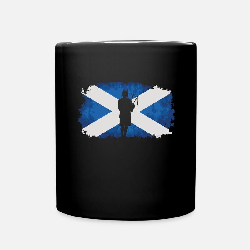 Cornemuse / Ecosse - drapeau / pays fa - Mug uni - noir