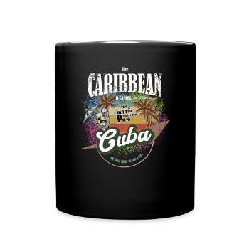 Cuba - The Caribbean is calling - colorful - colorful - Full Colour Mug - black - Front