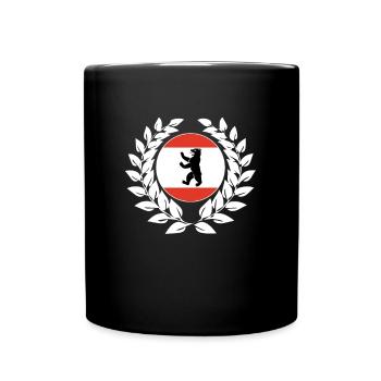 Couronne de Laurier de Berlin - Mug uni - noir - Devant