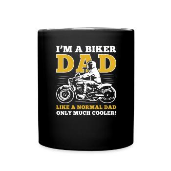 Cadeau de fête des pères DAD BIKE - Mug uni - noir - Devant
