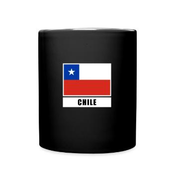 Chile Chilean flag flag - Full Colour Mug - black - Front