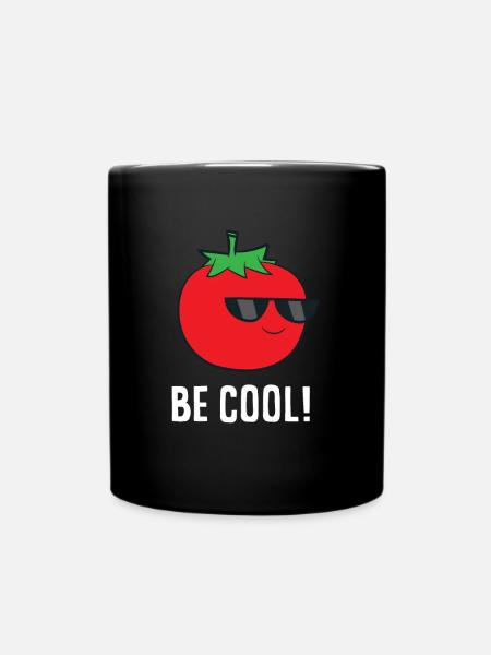 Tomato sunglasses, Be cool - Full Colour Mug - black