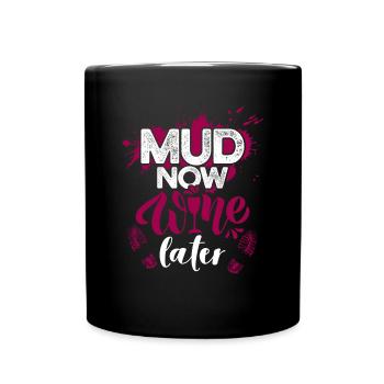 Mud Run Shirts for Women | Mud Girl Run Shirts - Full Colour Mug - black - Front