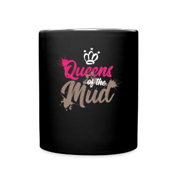 Mud Run Shirts for Women | Mud Girl Run Shirts - Full Colour Mug - black - Front
