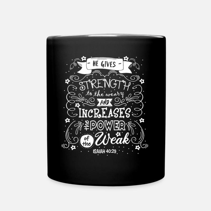 Christliche Kleidung & Christlicher Glaube - Tasse einfarbig - Schwarz