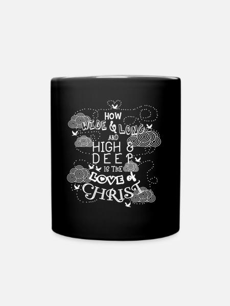 Faith & Christian Clothing - Full Colour Mug - black