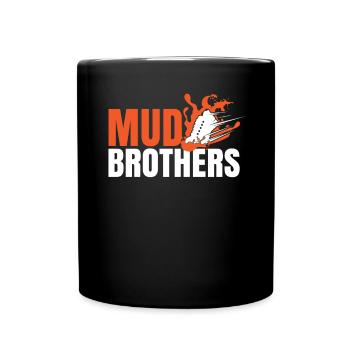 Mud Run Shirts for Men | Mud Run Team Shirts - Full Colour Mug - black - Front