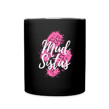 Mud Run Shirts for Women | Mud Girl Run Shirts - Full Colour Mug - black - Front