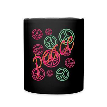 la paix - Mug uni - noir - Devant