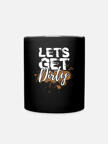 Mud Run Shirts | Mud Run Team Trikots - Tasse einfarbig - Schwarz