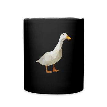 Gans - Polygon / Dreieck - Tasse einfarbig - Schwarz - Vorne