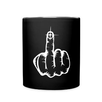 Va te faire foutre - majeur - Mug uni - noir - Devant