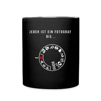 Fotografie Fotograf - Tasse einfarbig - Schwarz - Vorne