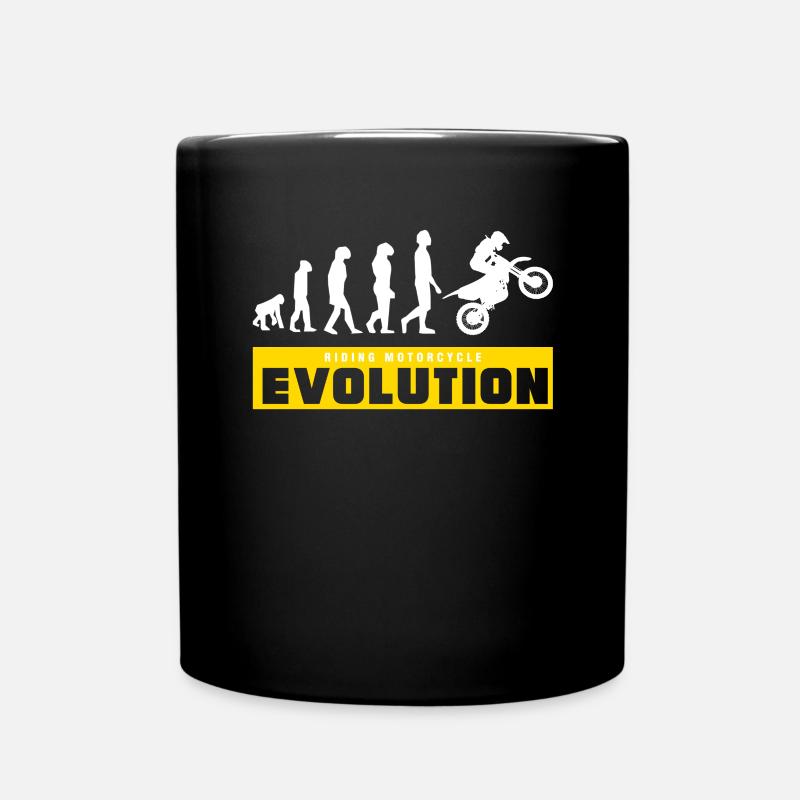 Riding Mototcycle Evolution - Tasse einfarbig - Schwarz