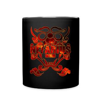 Nefarius Feuerzeichen - Tasse einfarbig - Schwarz - Vorne