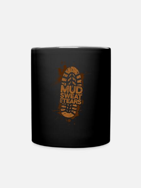 Mud Run Shirts für Frauen & Männer Mud Running Team - Tasse einfarbig - Schwarz