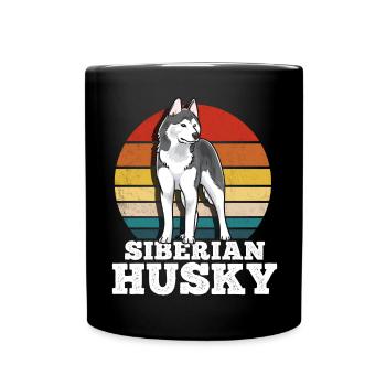 Husky - Full Colour Mug - black - Front