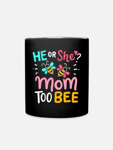Gender Reveal Baby Shower - Mug uni - noir