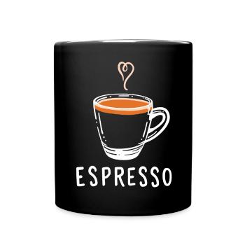 Espresso - Tasse einfarbig - Schwarz - Vorne
