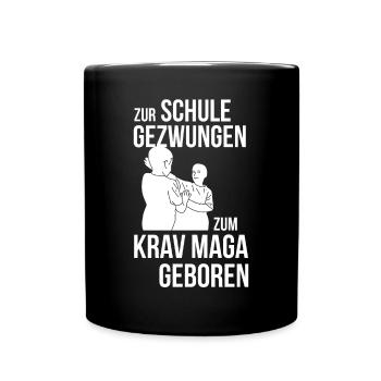 Krav Maga Kinder - Tasse einfarbig - Schwarz - Vorne