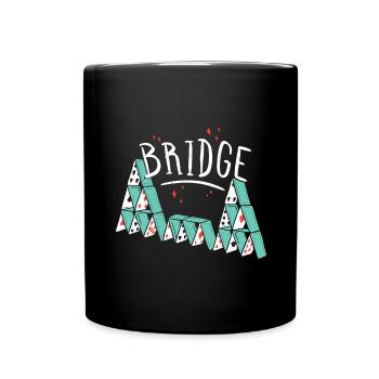 Bridge Kartenspiel - Tasse einfarbig - Schwarz - Vorne